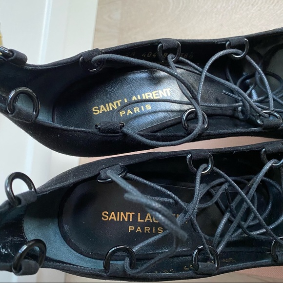 YSL lace up high heels, 38 1/2 - Picture 6 of 7